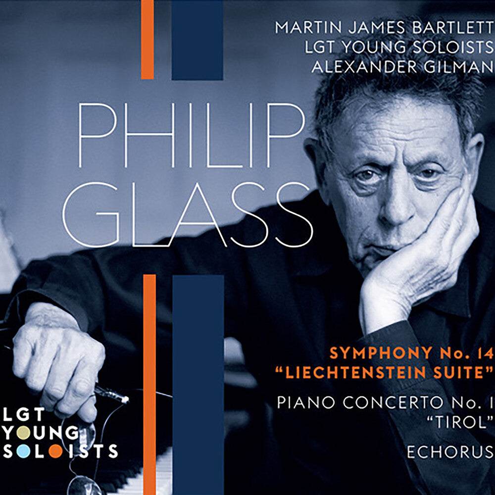 the album cover for LGT Young Soloists - Glass: Symphony No.14 Piano Concerto No.1 Echorus