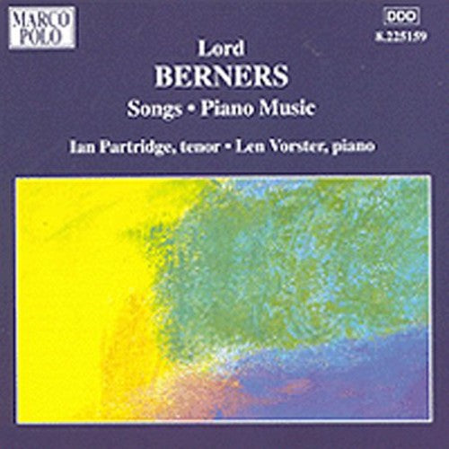 Berners / Partridge / Vorster - Songs: Piano Music - Music CD