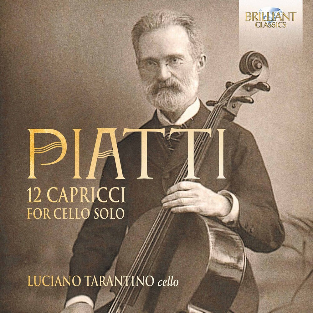 the album cover for Piatti / Tarantino - 12 Capricci For Cello Solo