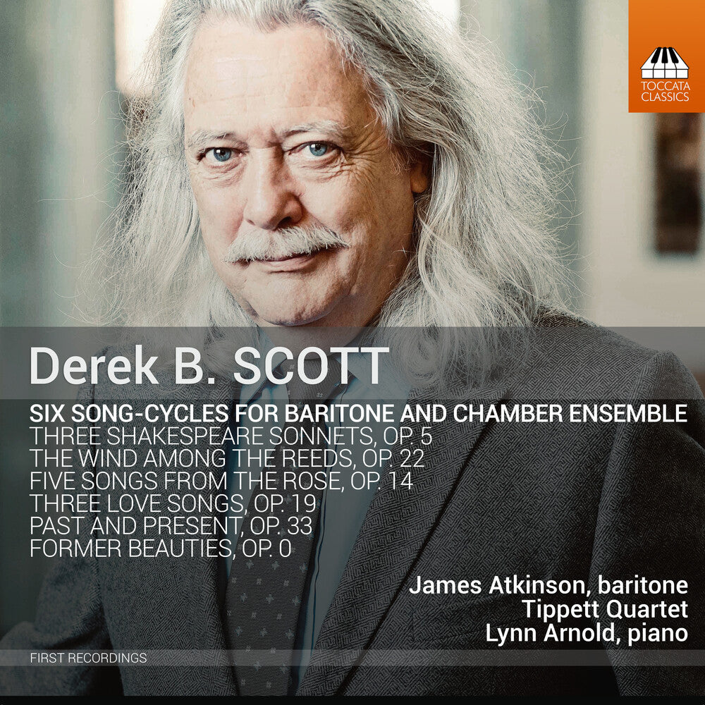 the album cover for Scott / Atkinson Tippett Quartet Arnold - Six Song-Cycles For Baritone