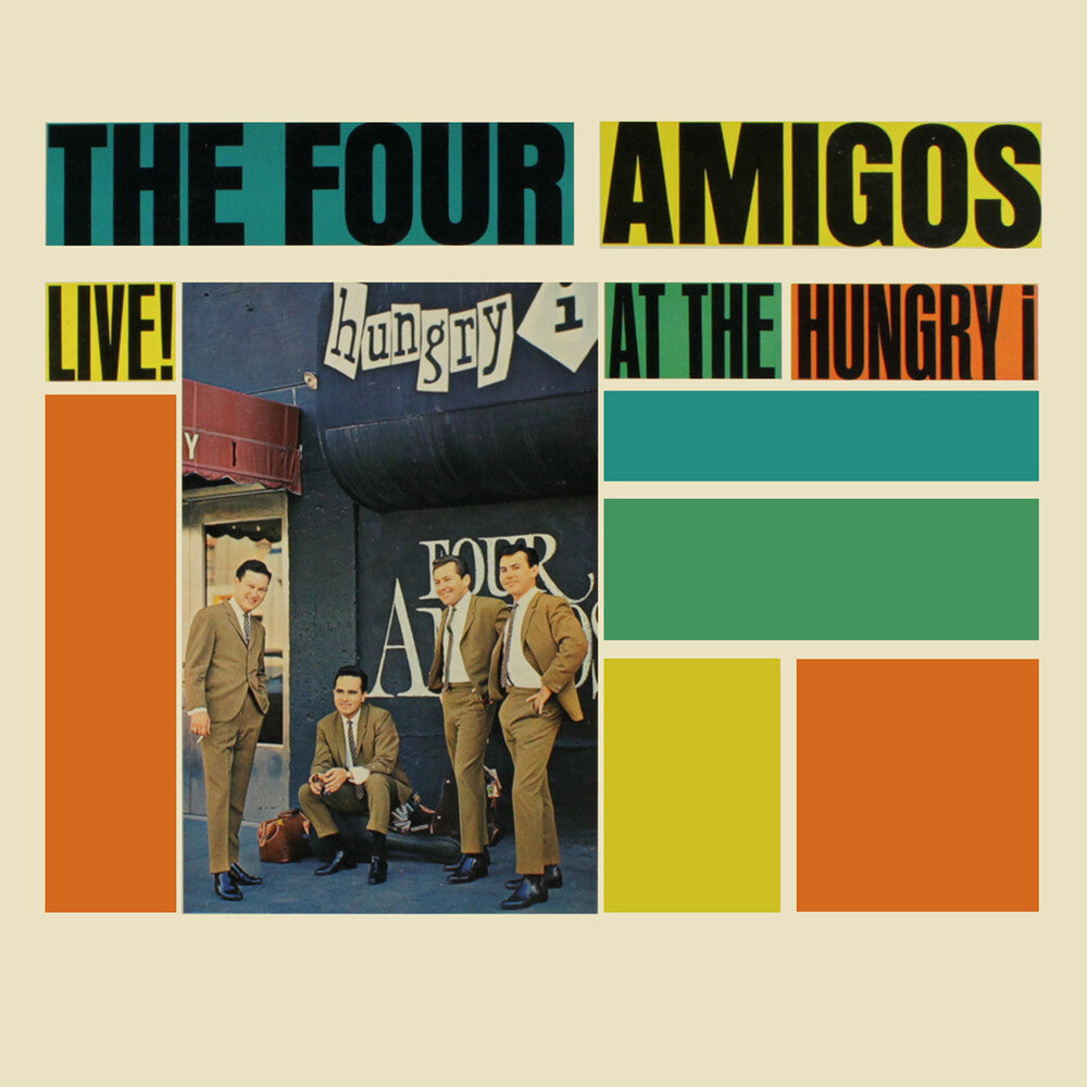 the album cover for Four Amigos - Live! At The Hungry (Mod)