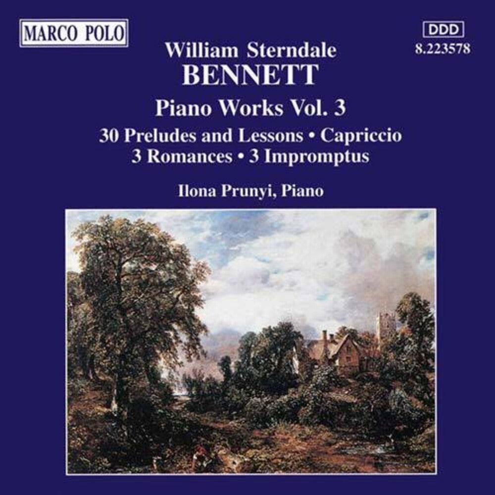 the album cover for William Bennett Sterndale / Prunyi - Piano Works 3