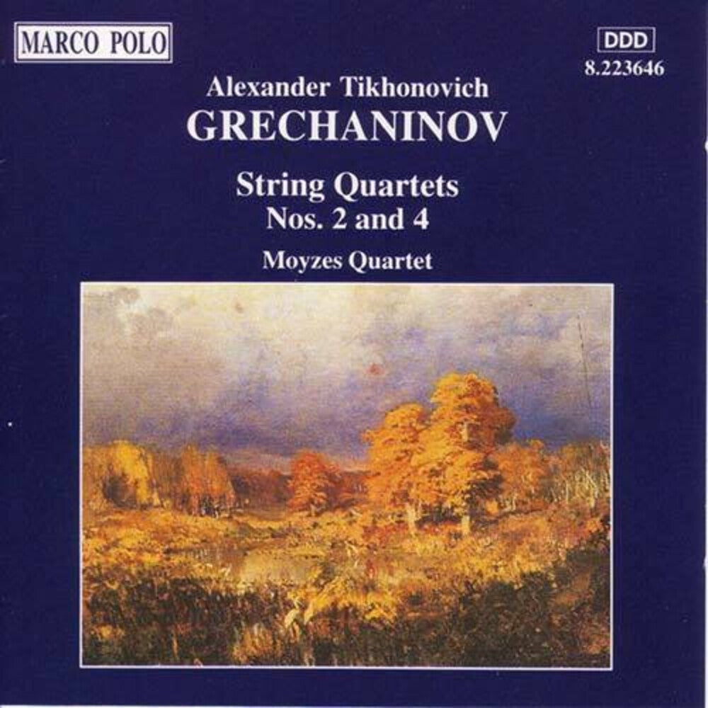 the album cover for Grechaninov / Mayzes Quartet - String Quartets 2 & 4