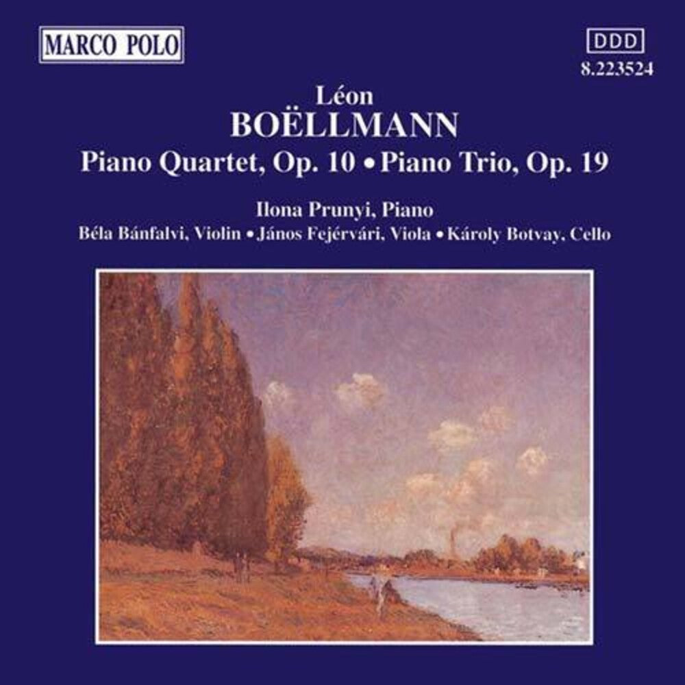 the album cover for Boellmann / Prunyi / Banfalvi - Piano Quartet / Piano Trio