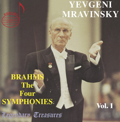 the album cover for Mravinsky - Mravinsky Conducts Brahms: The 4 Symphonies