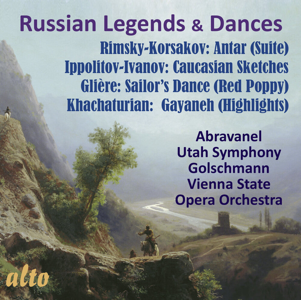 the album cover for Utah Symphony Orchestra / Maurice Abravanel - Russian Legends & Dances