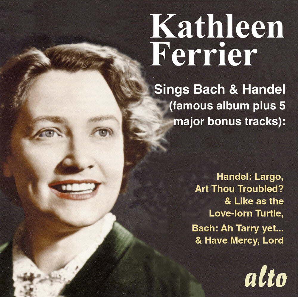 the album cover for Kathleen Ferrier / London Philharmonic Orchestra - Kathleen Ferrier Sings Js Bach & Handel