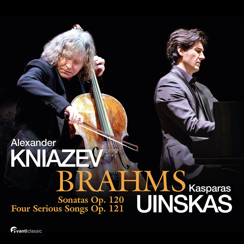 the album cover for Brahms / Kniazev / Uinskas - Sonatas 120