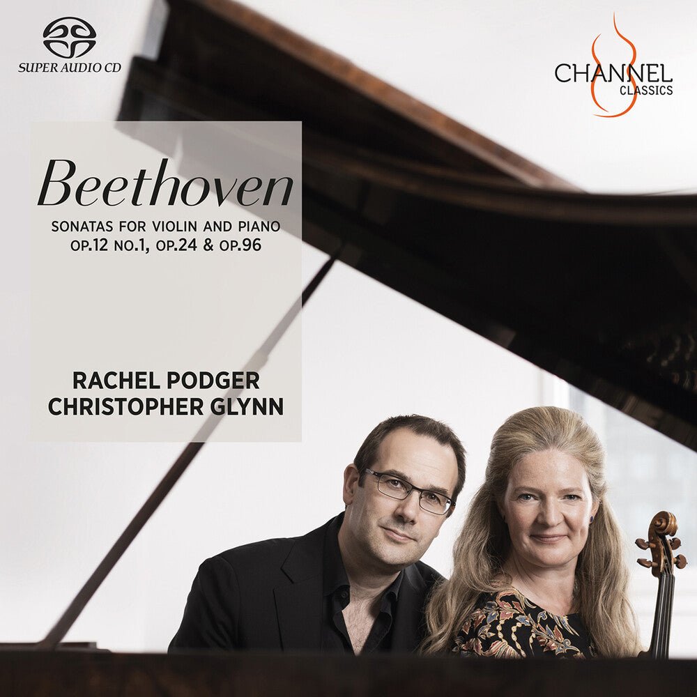 the album cover for Beethoven / Podger / Glynn - Sonatas For Violin & Piano (Hybr)