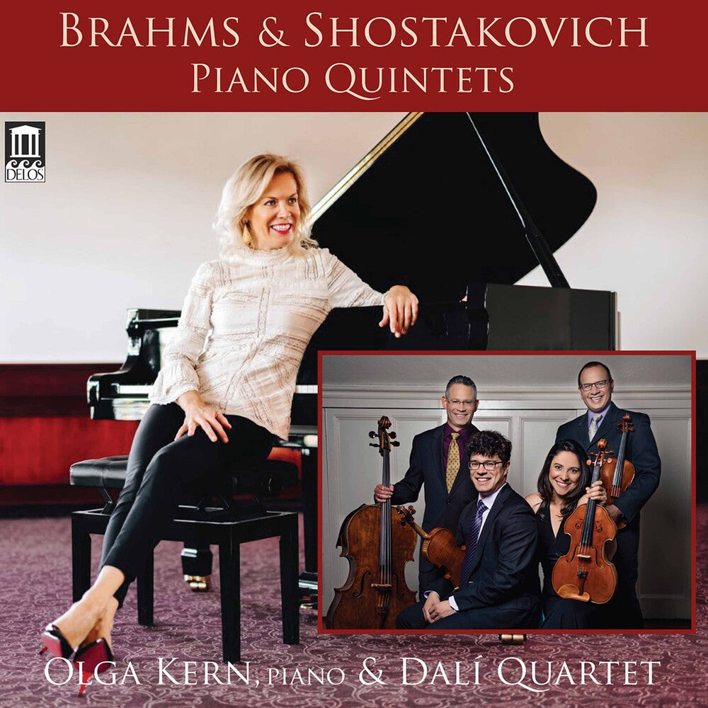 the album cover for Brahms / Kern / Dali Quartet - Piano Quintets