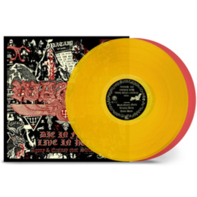 Die In Fire - Live In Hell (Red/Yellow Vinyl/2LP) Vinyl Record