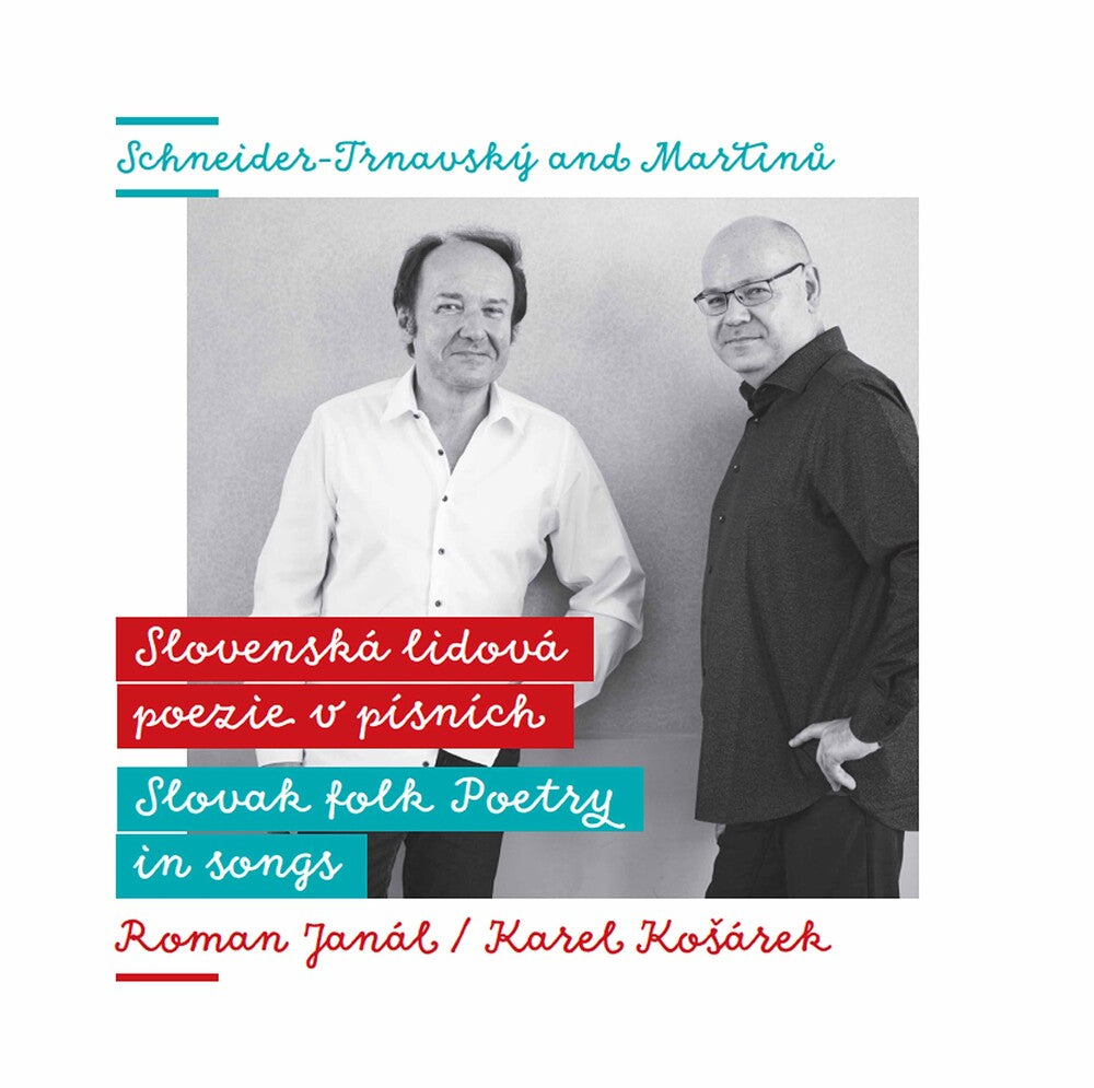 the album cover for Martinu / Janal / Kosarek - Slovak Folk Poetry In Songs
