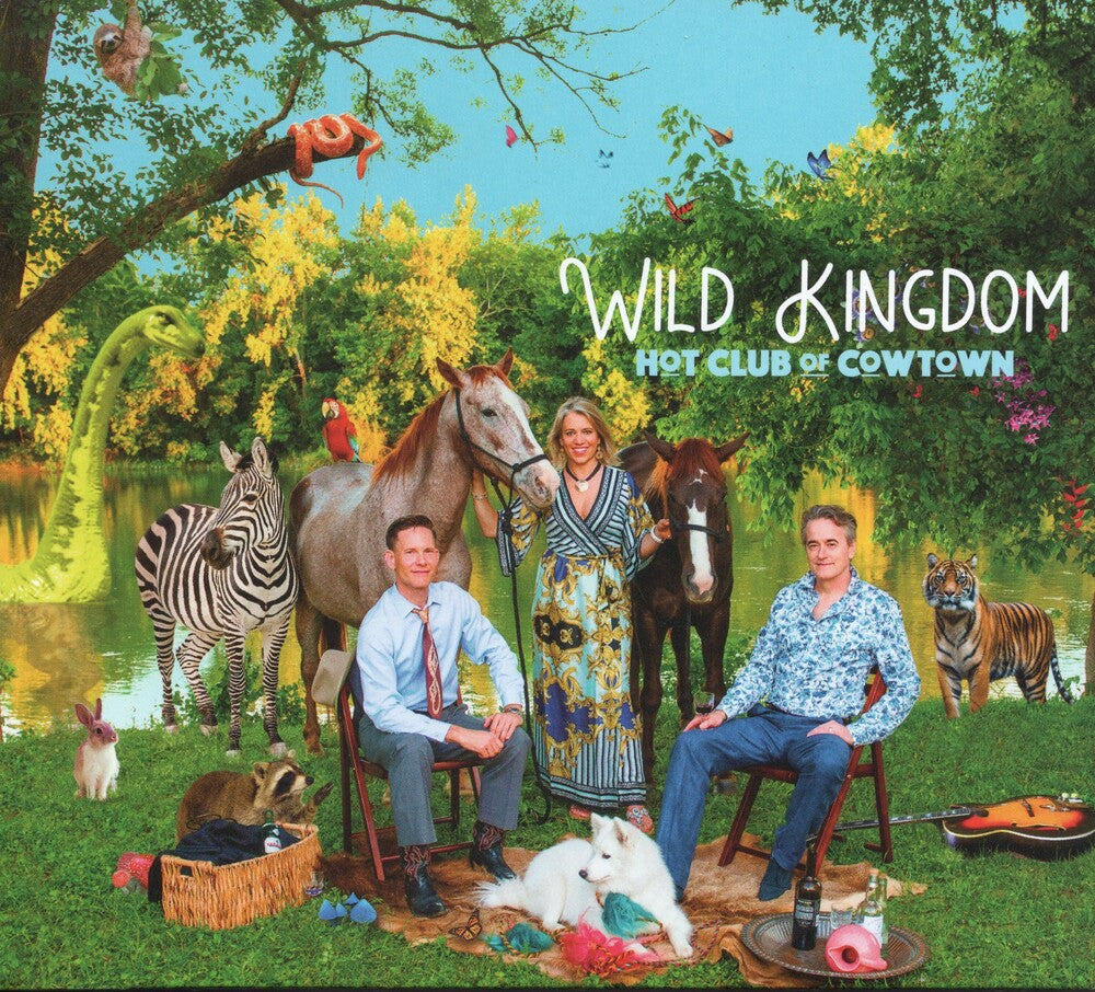 the album cover for Hot Club Of Cowtown - Wild Kingdom