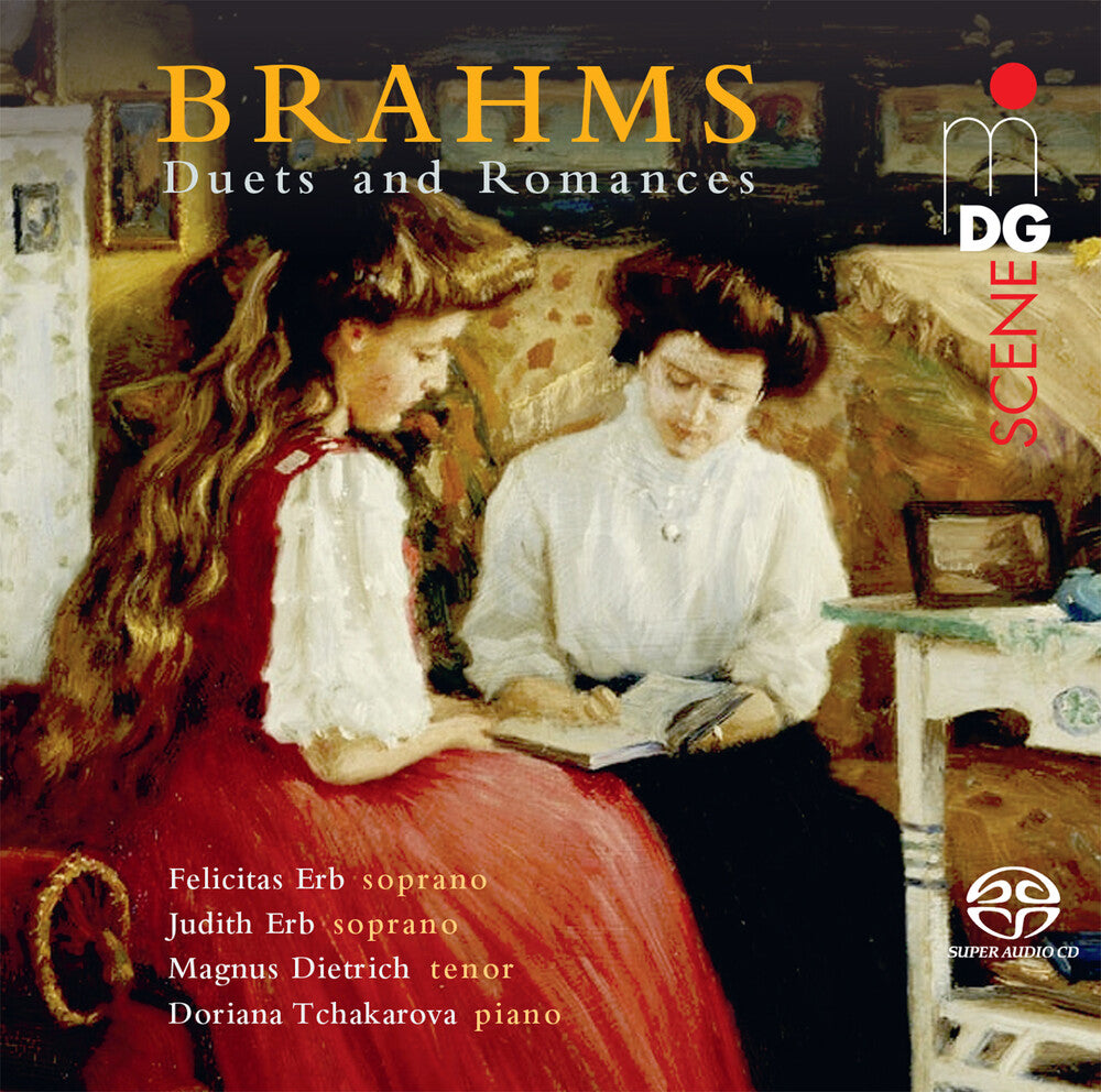 the album cover for Brahms / Erb / Tchakarova - Duets & Romances (Hybr)