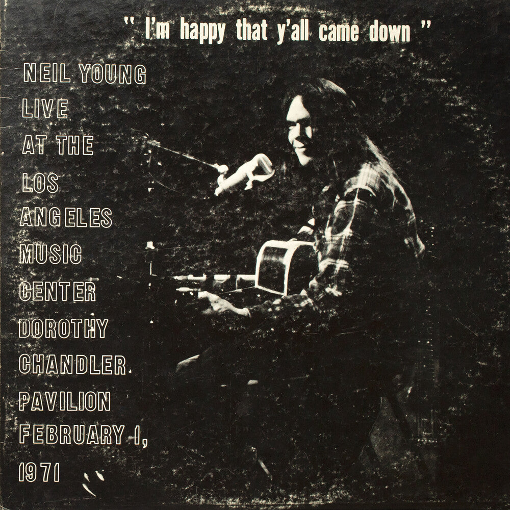 the album cover for Neil Young - Dorothy Chandler Pavilion 1971