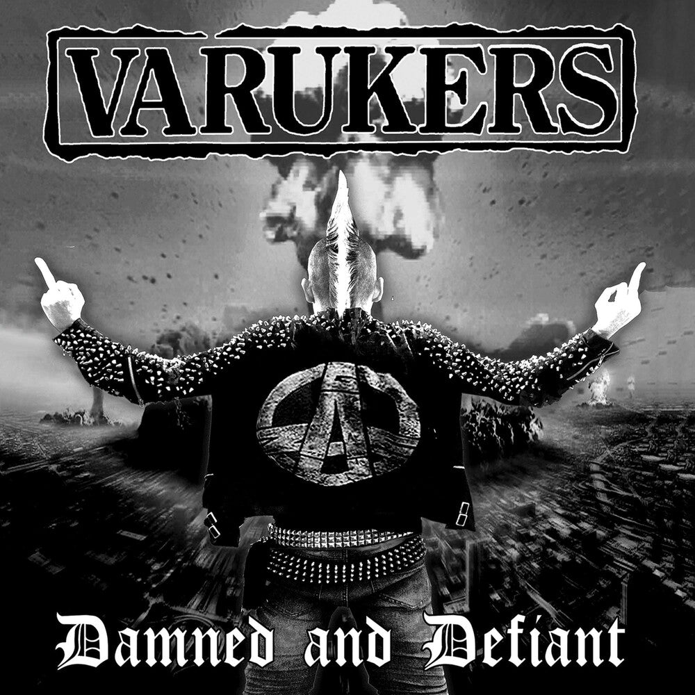 the album cover for Varukers - Damned & Defiant