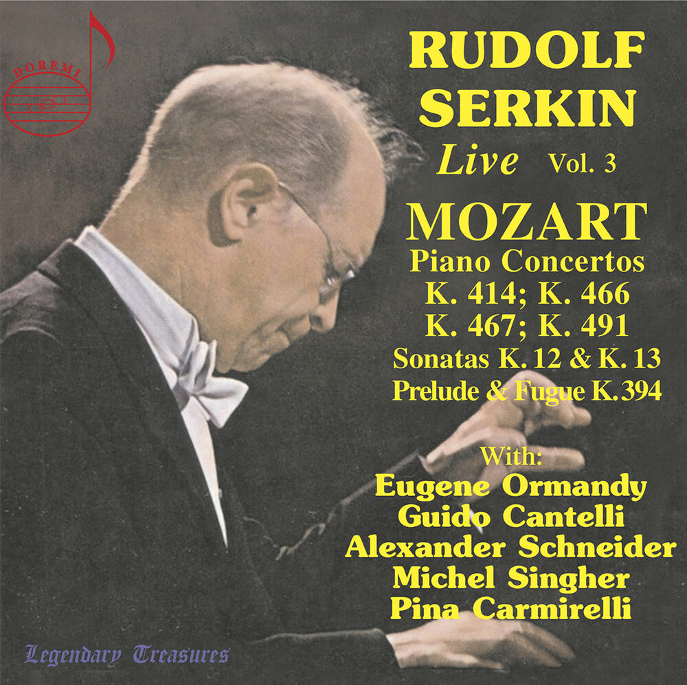the album cover for Mozart / Serkin / Carmirelli - Rudolf Serkin Live (2pk)