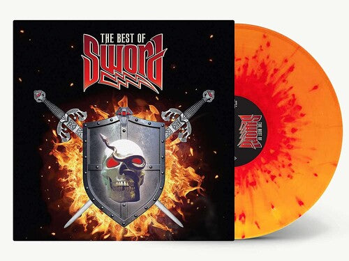 Sword - The Best Of - Red & Orange Splatter Vinyl Record