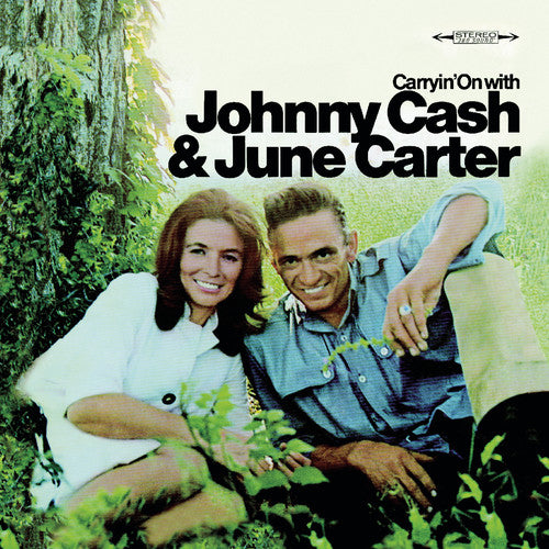 the album cover for Johnny Cash - Carryin On On With Johnny Cash and June Carter Cash