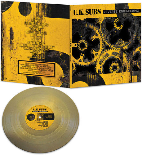 UK Subs - Reverse Engineering - Gold Vinyl Record