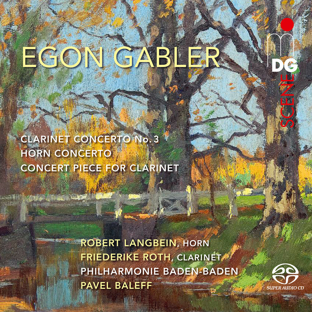 the album cover for Gabler / Langbein / Philharmonie Baden-Baden - Clarinet Concerto 3 / Horn Concerto / Concert