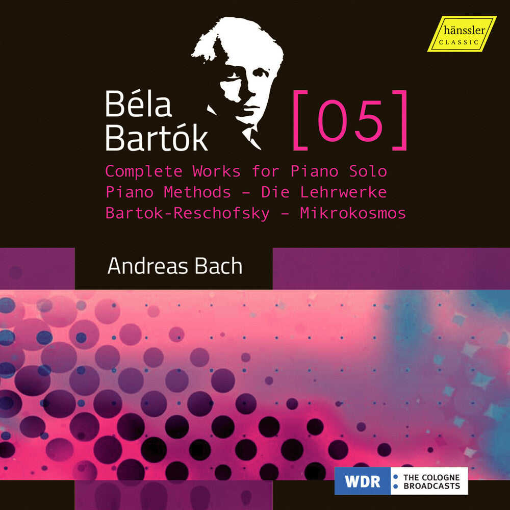 the album cover for Bartok / Bach - Complete Works For Piano Solo 5 (3pk)