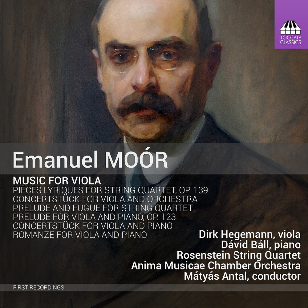 the album cover for Moor / Hegemann / Anima Musi - Music for Viola