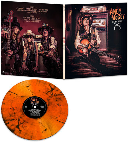 Andy McCoy - Jukebox Junkie - Orange Marble Vinyl Record