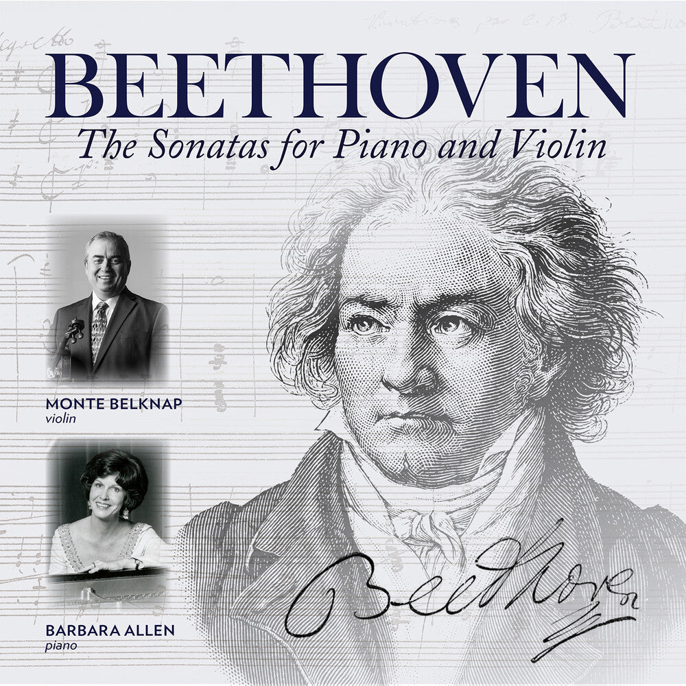 the album cover for Beethoven / Monte Belknap - Sonatas for Piano & Violin