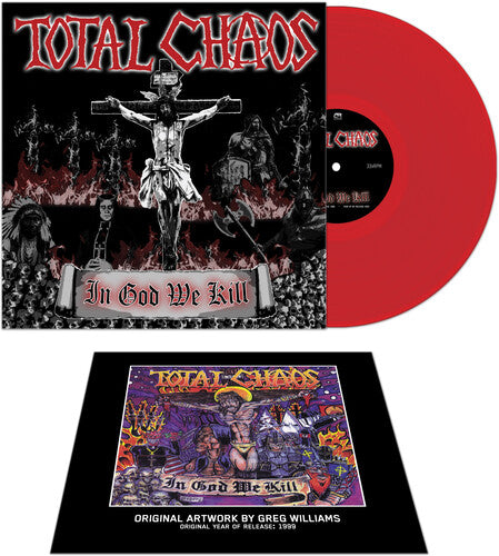 Total Chaos - In God We Kill - RED Vinyl Record