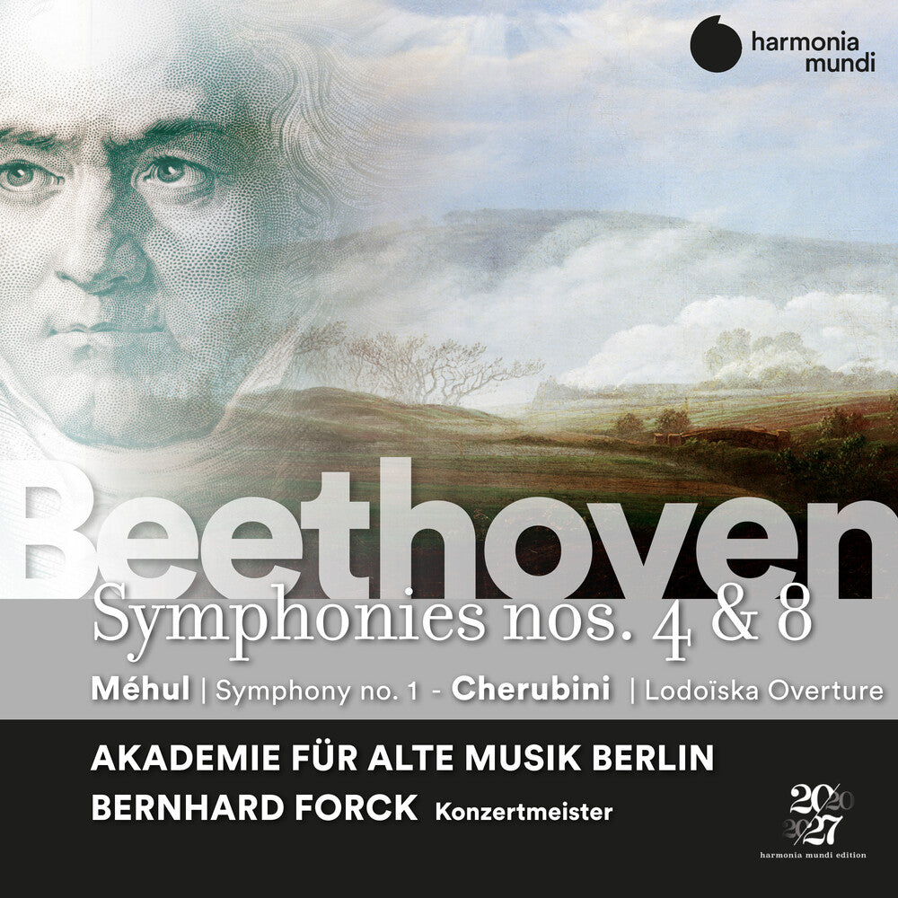 the album cover for Akademie Fur Alte Musik Berlin - Beethoven: Symphonies Nos. 4 & 8