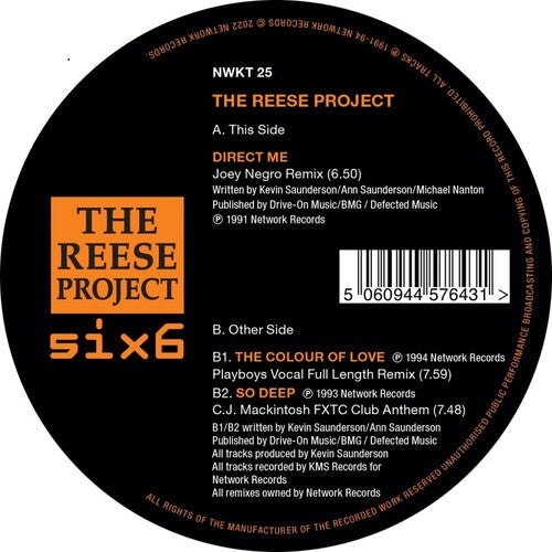 The Reese Project - Remixes Vinyl Record
