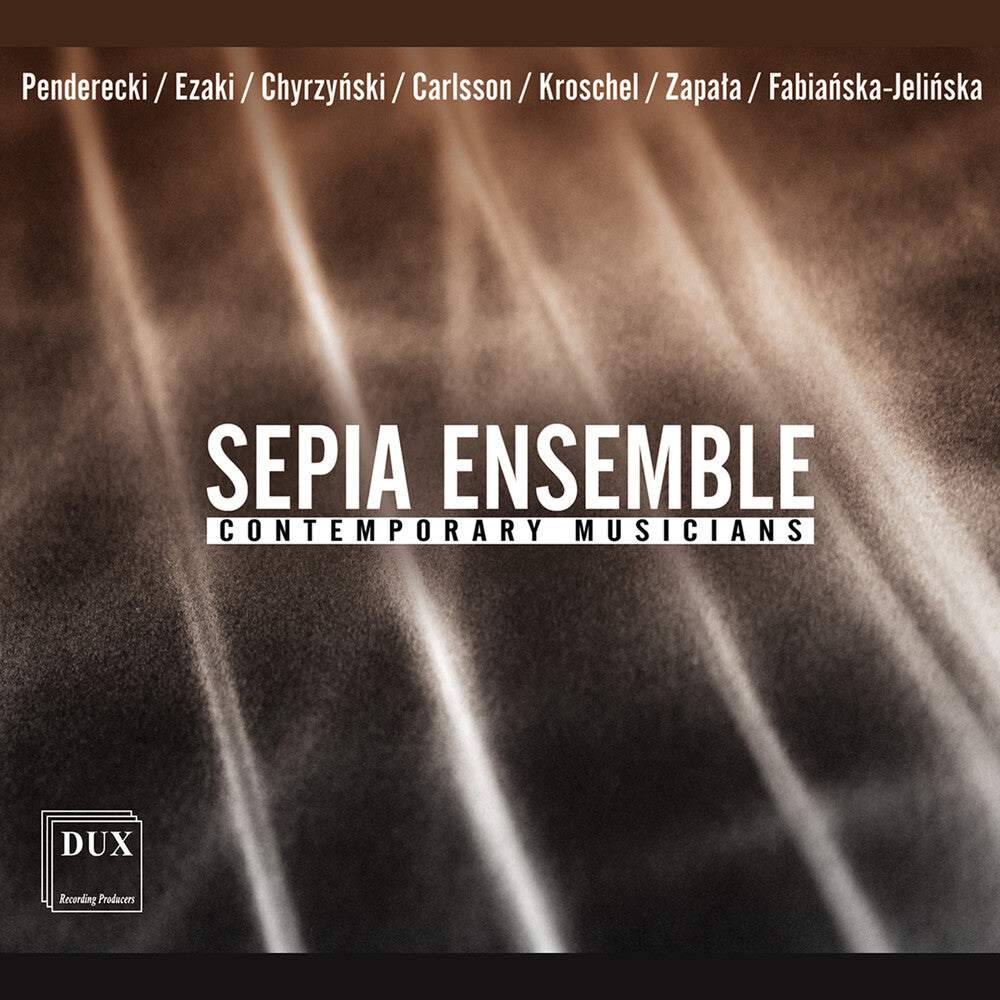 the album cover for Winkowska / Carlsson / Chyrzyns - Sepia Ensemble Contemporary