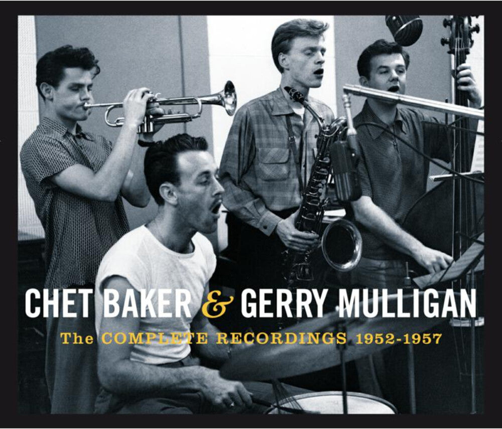 the album cover for Chet Baker / Mulligan,Gerry - Complete Recordings 1952-1957 (Box) (Spa)