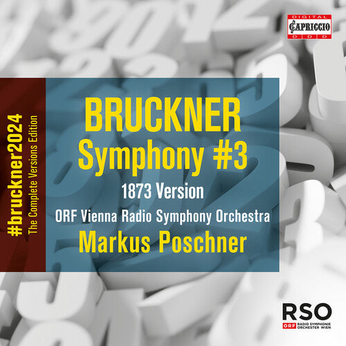 Bruckner / Orf Vienna Radio Symphony Orch - Symphony 3 (1873) - Music CD