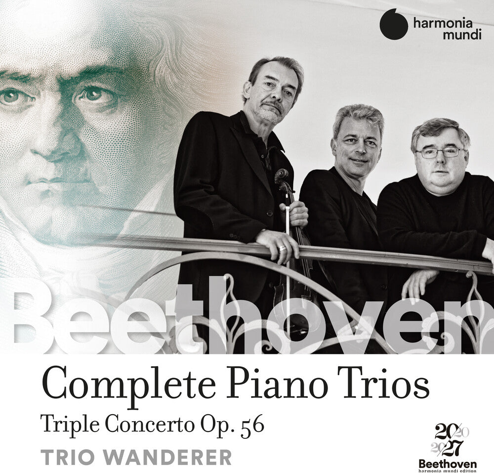 the album cover for Trio Wanderer - Beethoven: Complete Piano Trios & Triple Concerto
