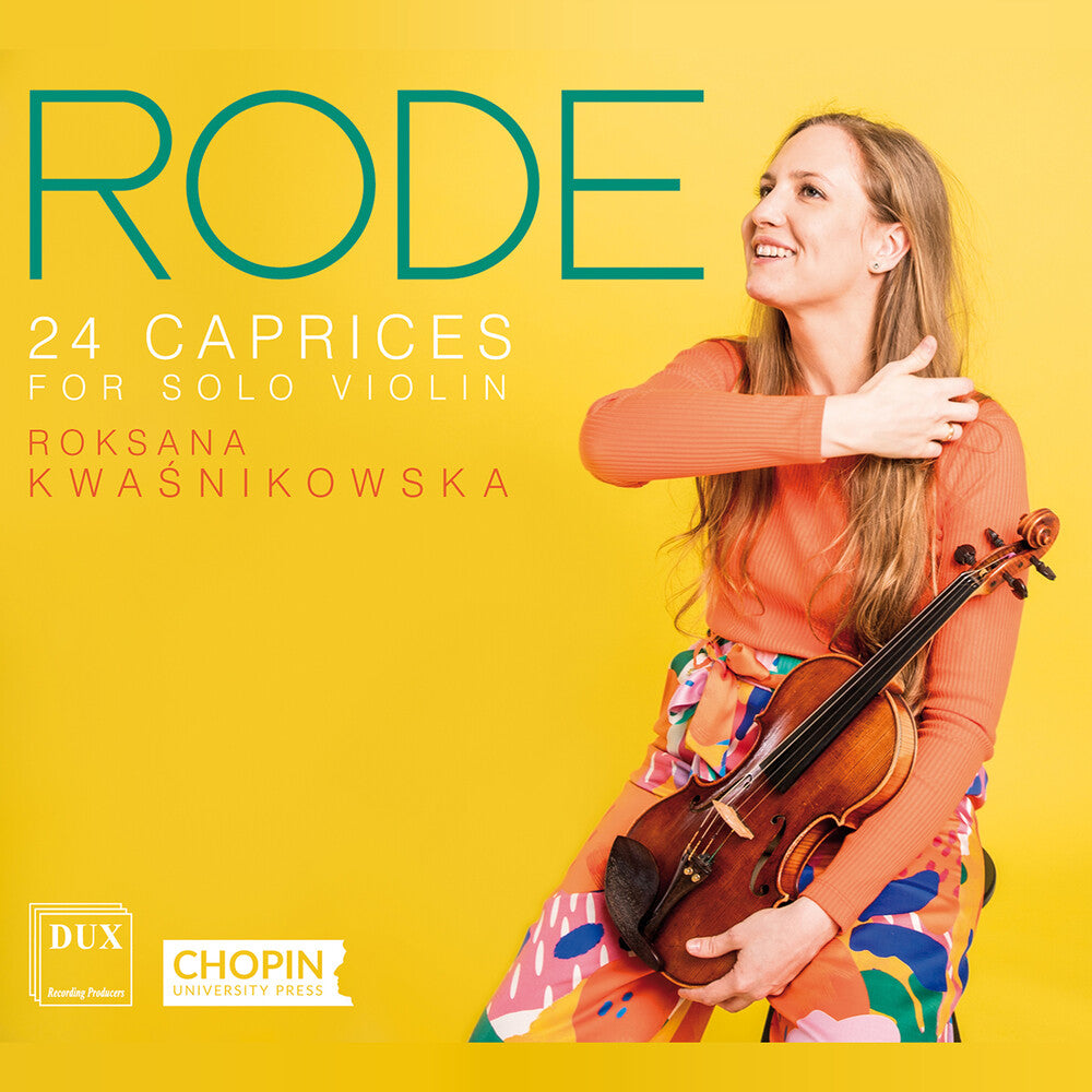 the album cover for Kwasnikowska - 24 Caprices For Solo Violin