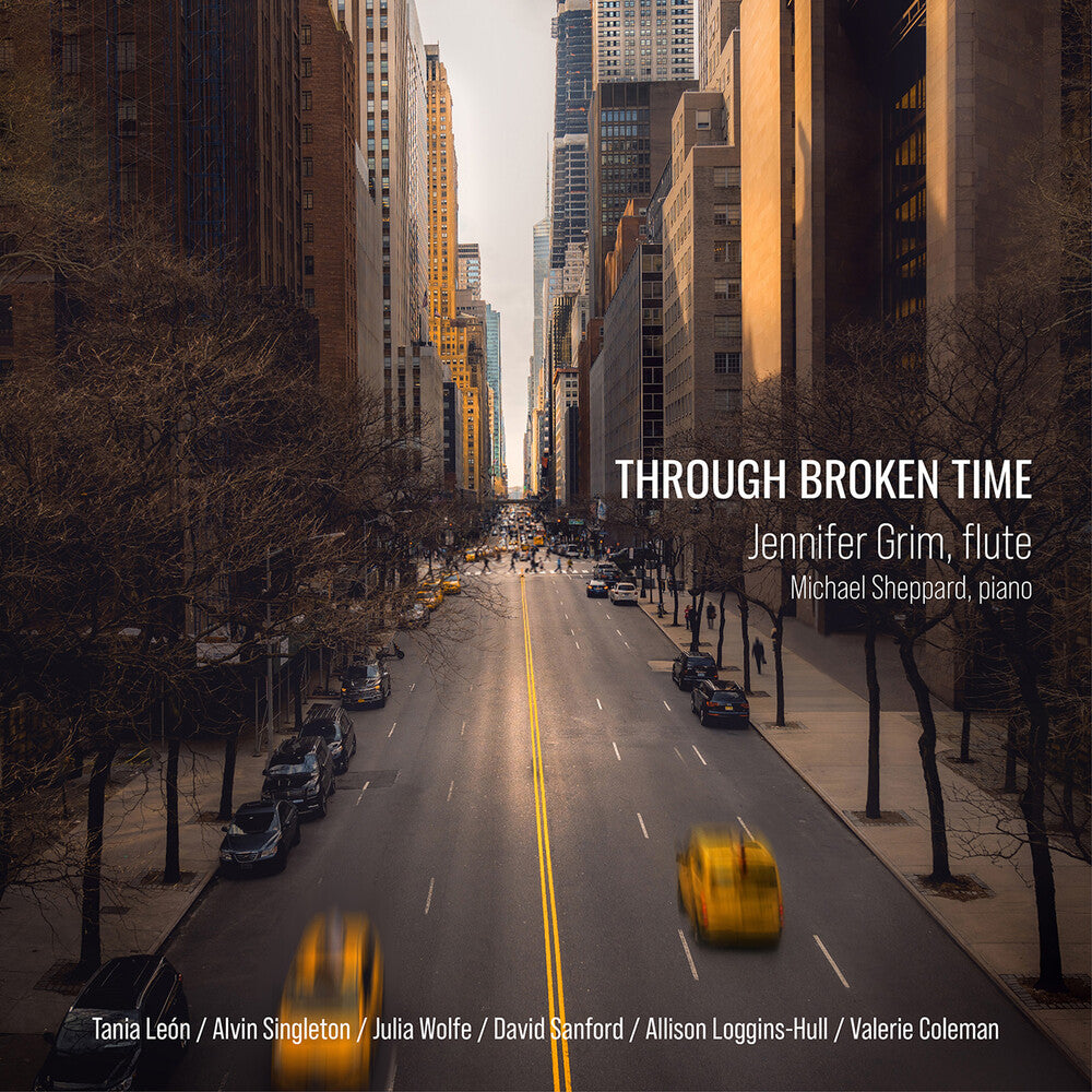 the album cover for Grim / Sheppard - Through Broken Time