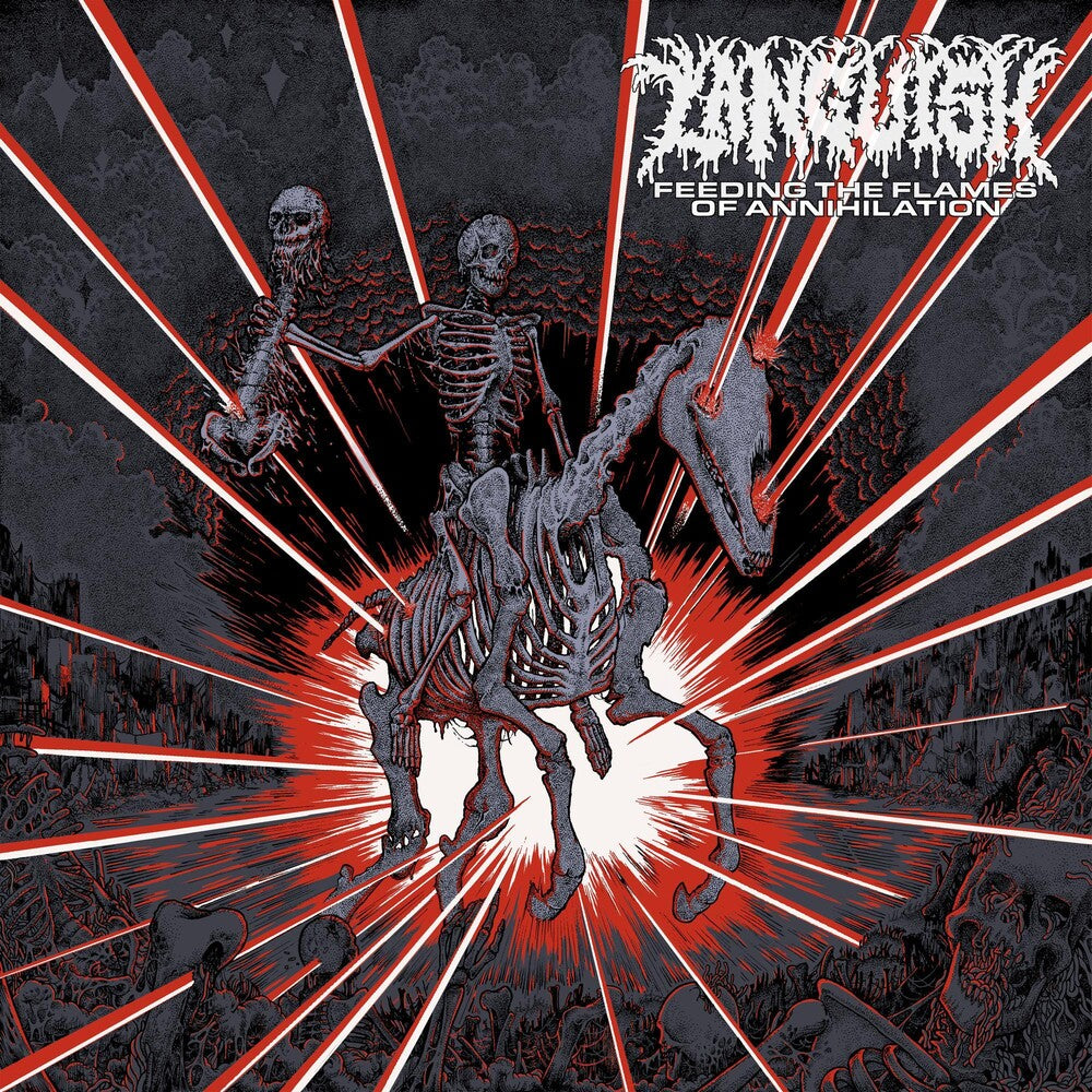 the album cover for Languish - Feeding The Flames Of Annihilation
