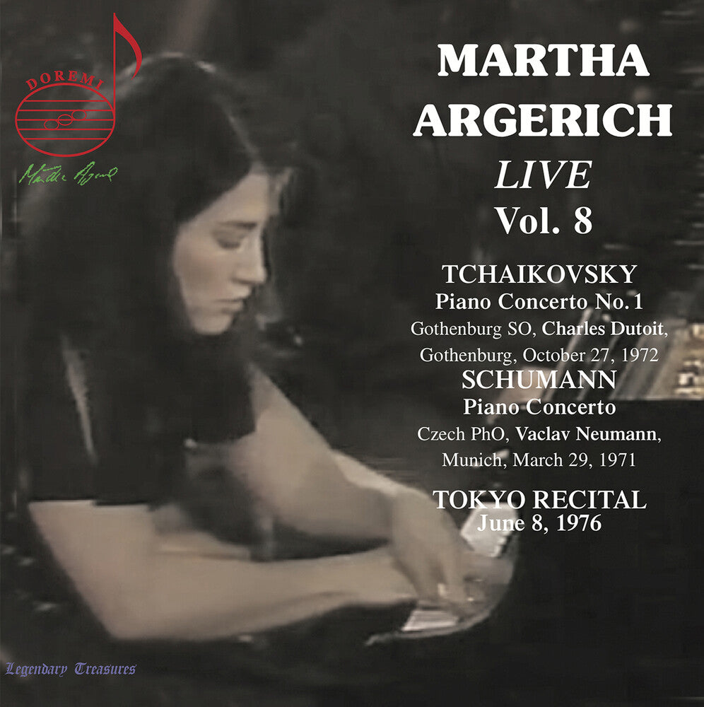 the album cover for Beethoven / Argerich / Czech Phil / Dutoit - Martha Argerich Live Vol 8