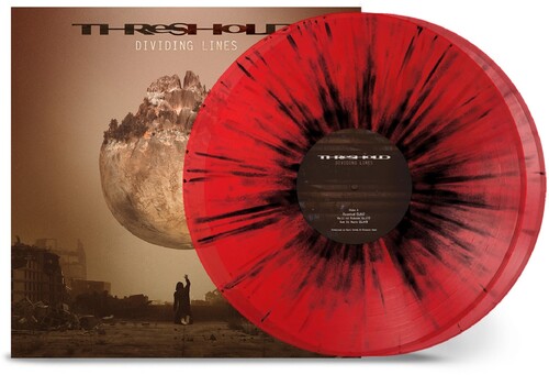 Threshold - Dividing Lines - Transparent Red W/ Black Splatter Vinyl Record