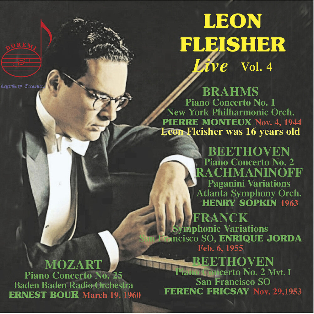 the album cover for Leon Fleisher - Leon Fleisher Live Vol 4