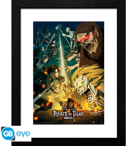 Poster - Framed - Attack On Titan - Season 4 Key Art 3 Framed Poster - Special Products