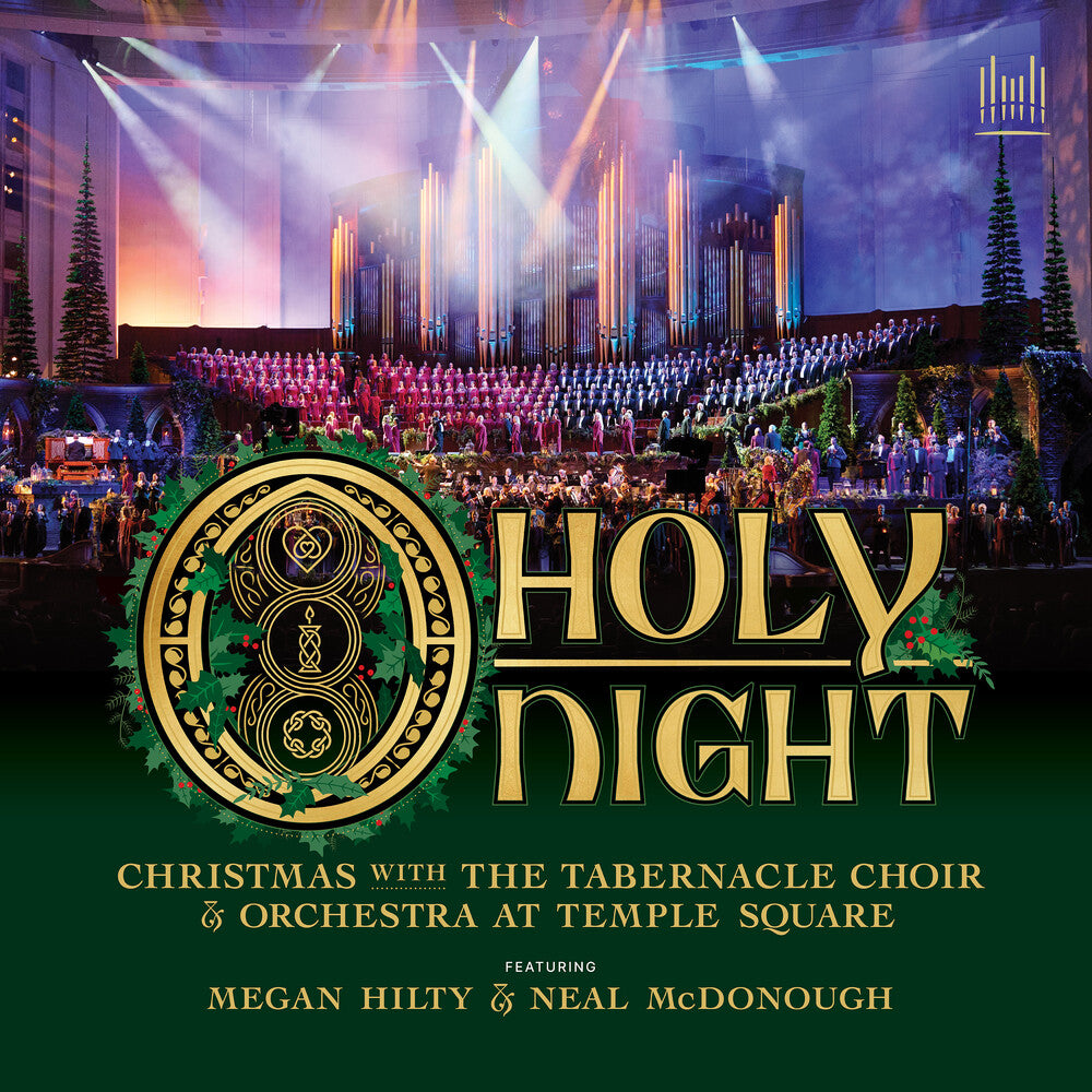 the album cover for Tabernacle Choir At Temple Square - O Holy Night - Christmas With The Tabernacle Choir