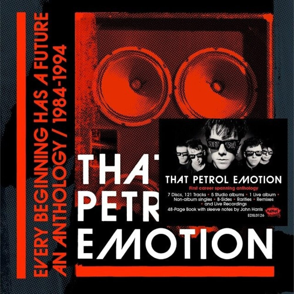 the album cover for That Petrol Emotion - Every Beginning Has A Future: An Anthology 84-94