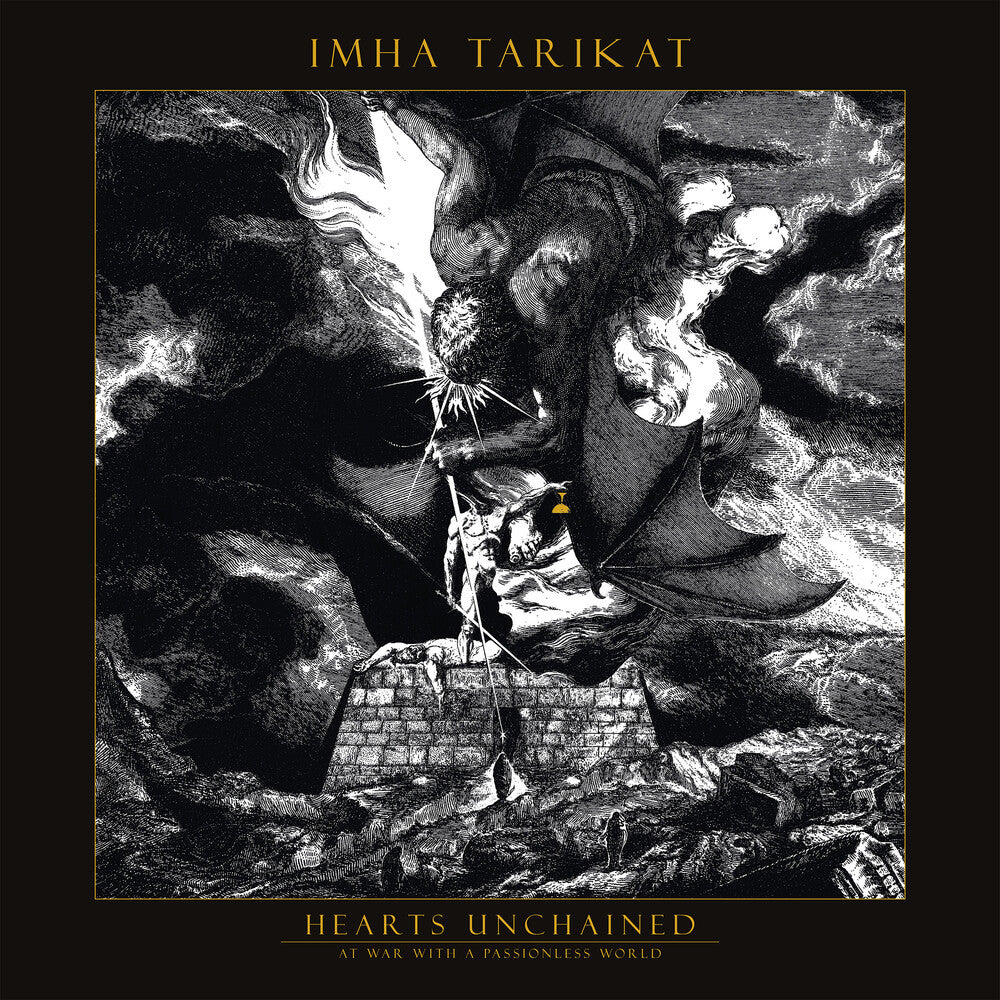 the album cover for Imha Tarikat - Hearts Unchained - At War With A Passionless World