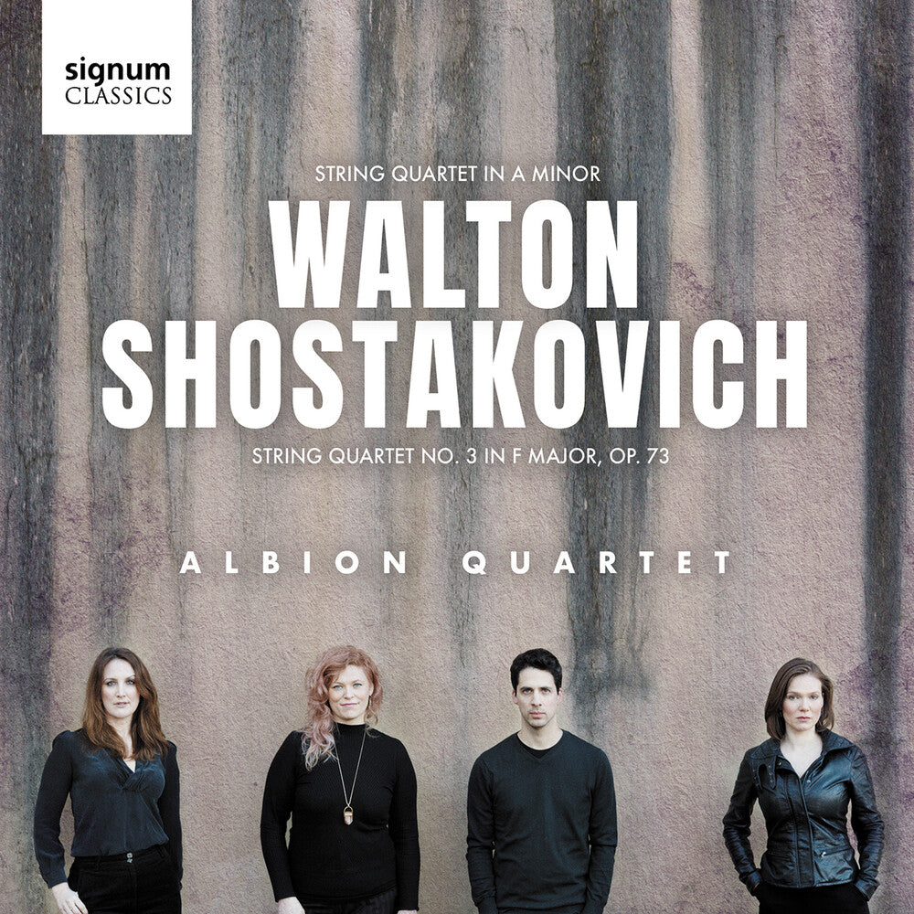 the album cover for Shostakovich / Walton / Albion Quartet - String Quartet in A Minor Shostakovich: String Quartet No.3 in F Major