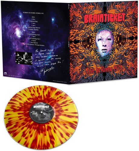 Brainticket - Live In Rome 1973 - Red/yellow Splatter Vinyl Record