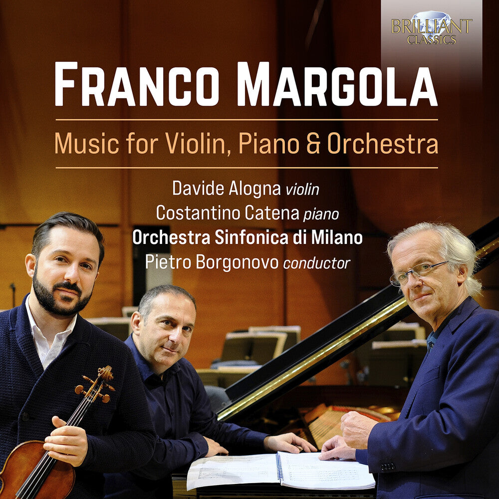 the album cover for Margola / Alogna / Catena - Music For Violin Piano & Orchestra