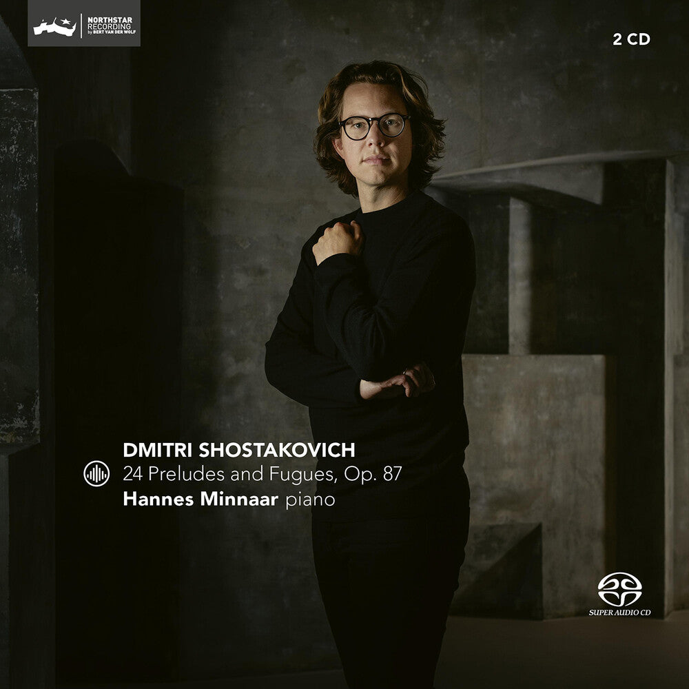 the album cover for Shostakovich / Minnaar - 24 Preludes & Fugues Op. 87 (Hybr)